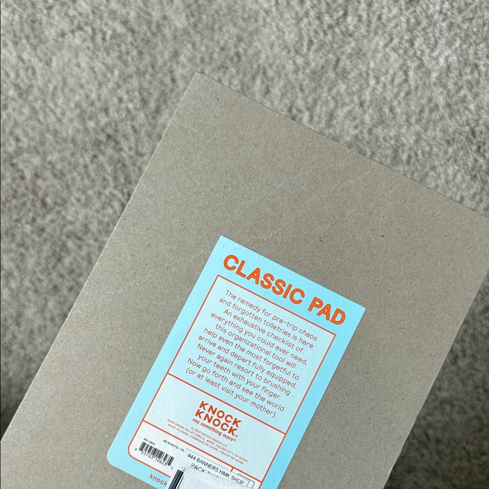Knock knock - Packing Checklist Notepad - Picture 2 of 2